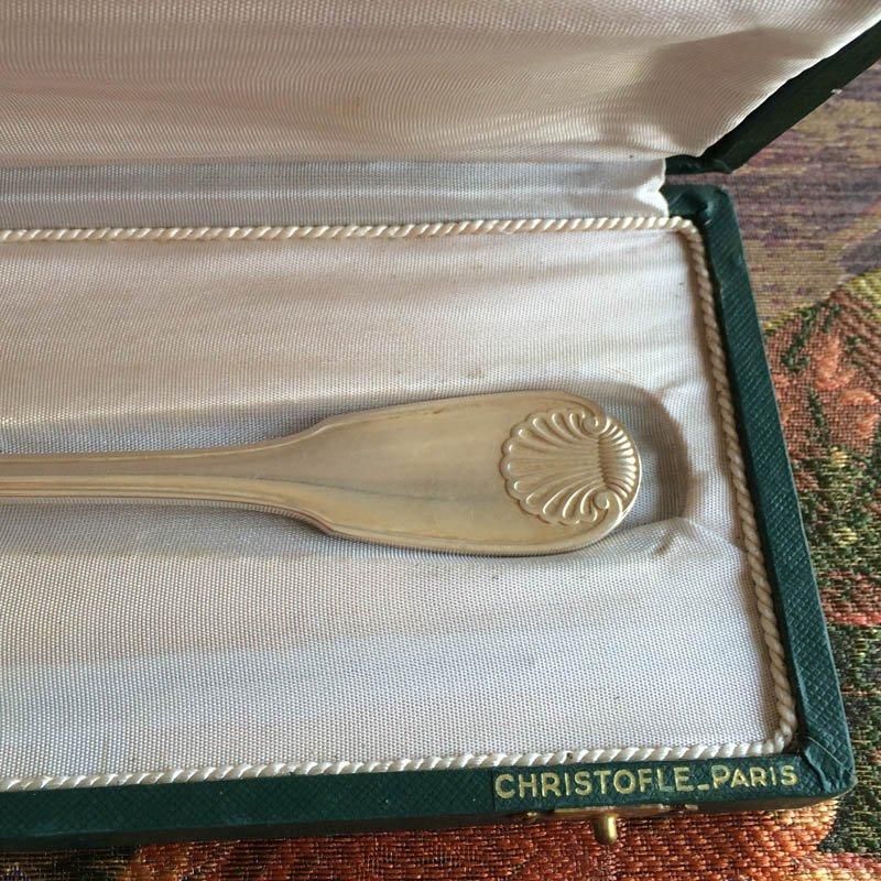 フランス製クリストフル上品ケーキナイフセット