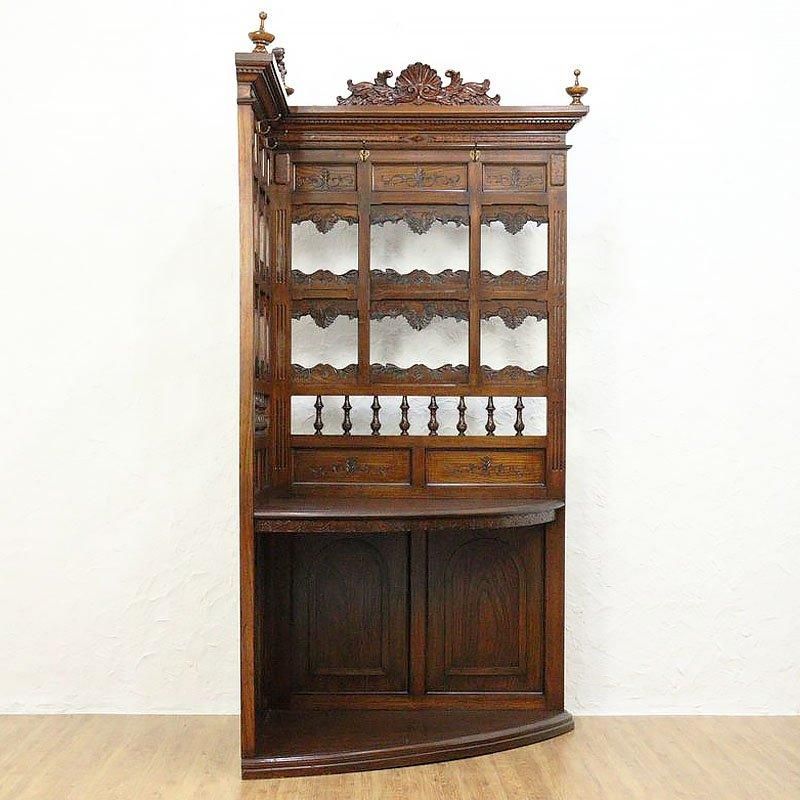 希少 日本製 洋館風 コーナーキャビネット アンティーク