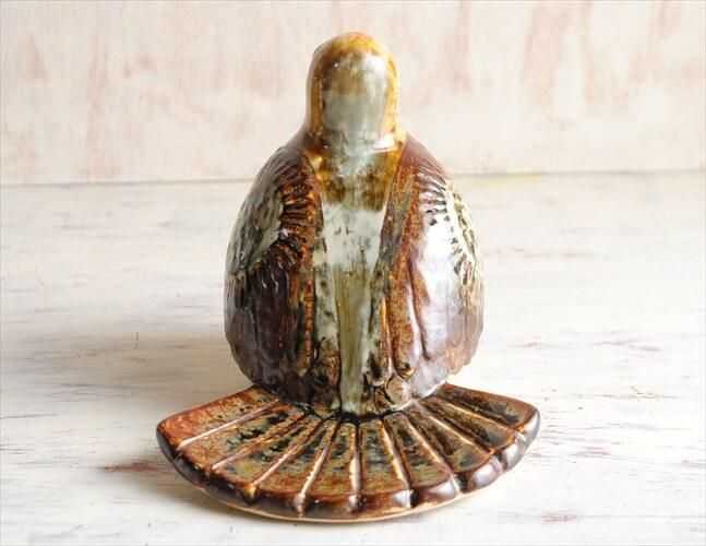 デンマーク製 スーホルム 陶器 鳥のオブジェ ヴィンテージ