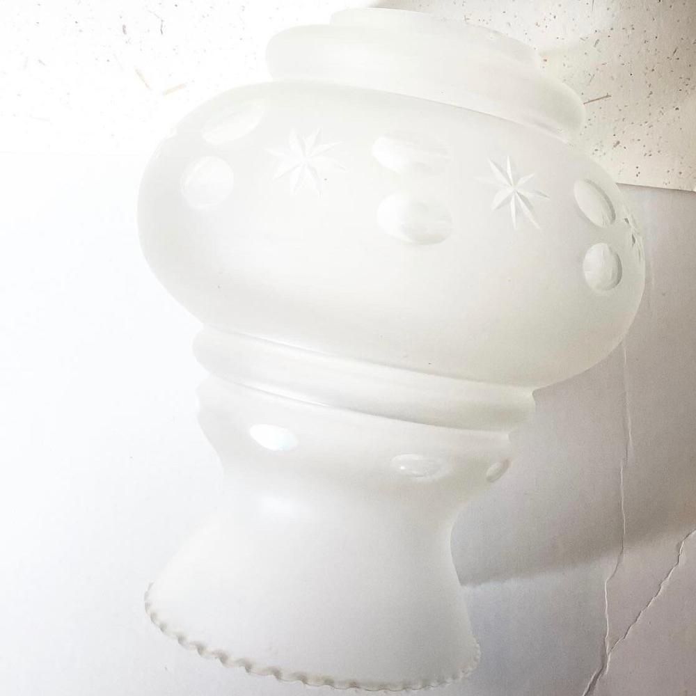 昭和レトロ アンティークガラスランプシェード