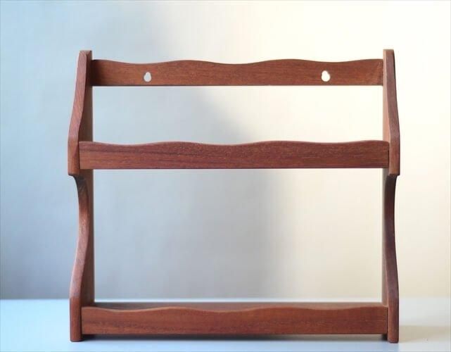 ヴィンテージ デンマーク製 チーク ウォールシェルフ