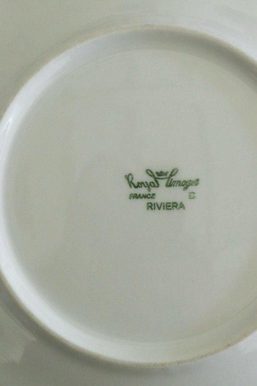 フランス製リモージュの華やかデザートプレート