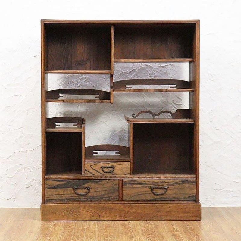 アンティーク和風キャビネット 大正昭和の希少品