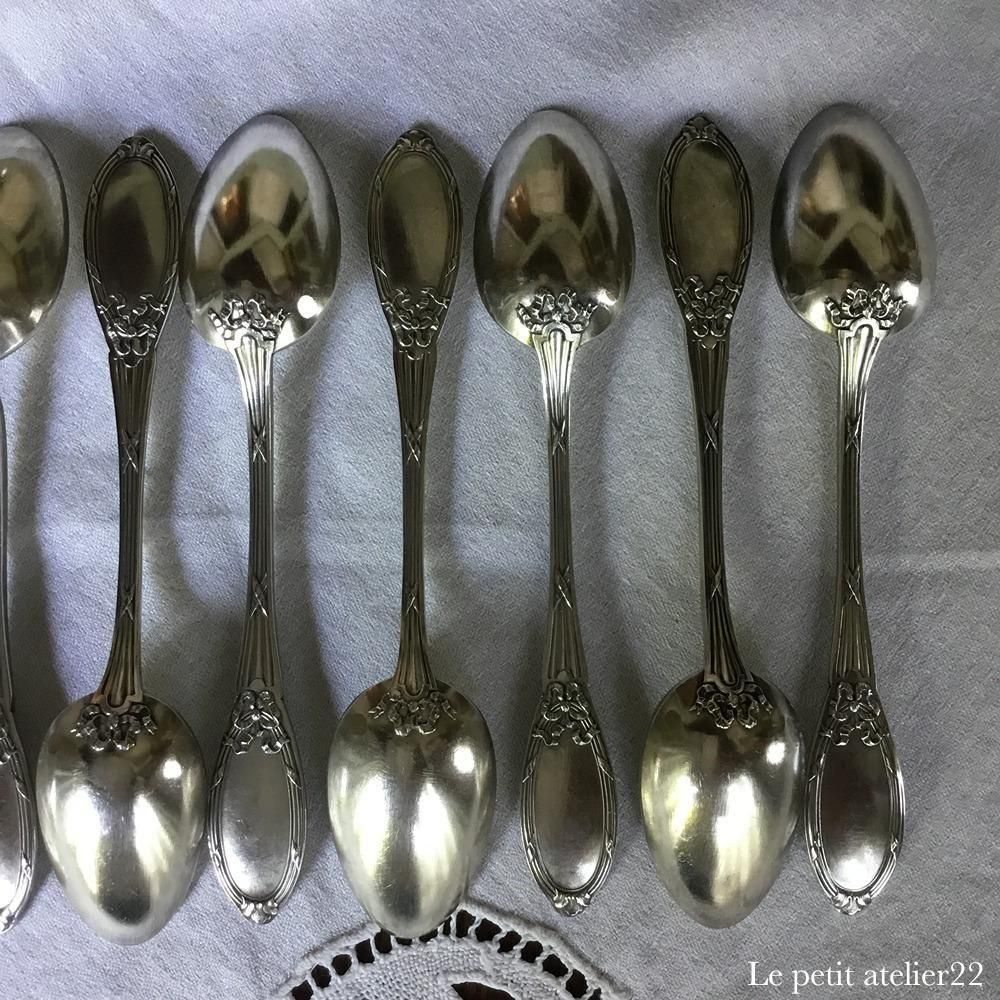 箱付12本)(S)フランス Boulenger アンティーク シルバープレート