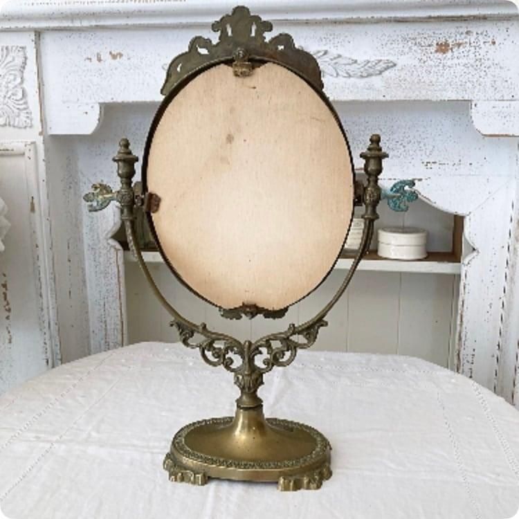 フランス直輸入 アンティークミラー 置き鏡
