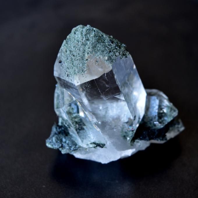 ヒマラヤ水晶 クローライト レコードキーパー インド・マニハール産