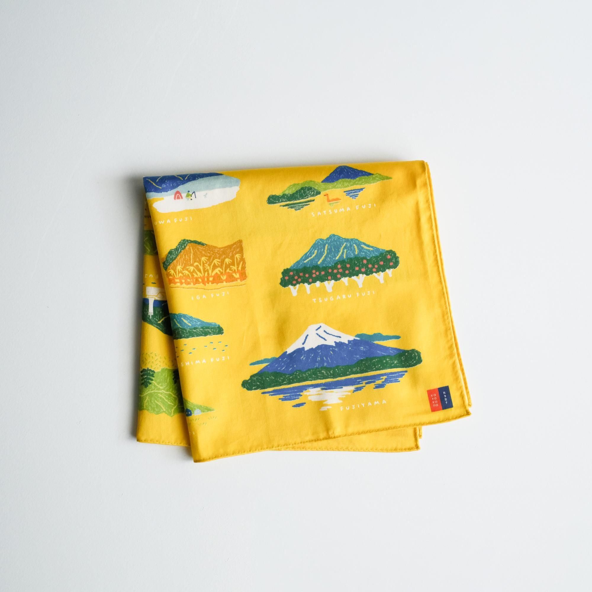 H TOKYO いろんな富士山ハンカチ【15周年記念】 - katakana - カタカナ