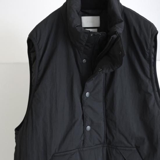 YOKE | Nylon Puffer Pullover vest(BLACK) | ナイロンパファープル