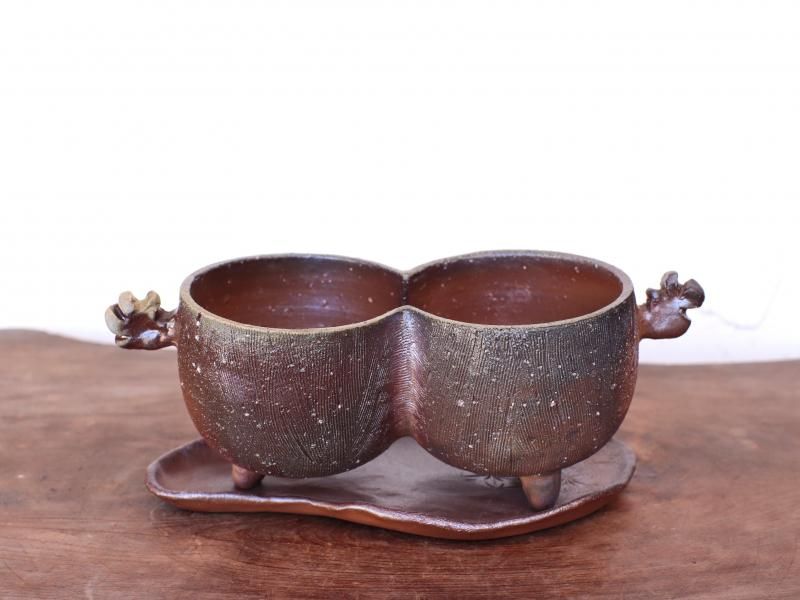 備前焼 植木鉢 - 備前焼 宗兵衛窯（そうべえがま）