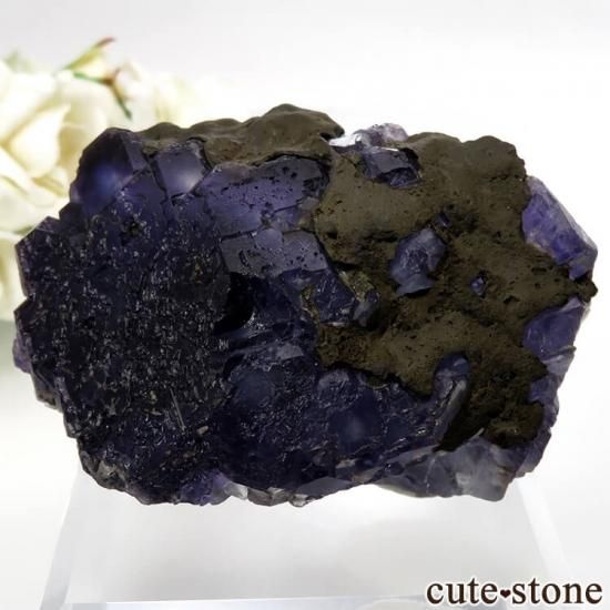 中国 福建省産 パープルフローライトの原石 No.35 - cute stone -