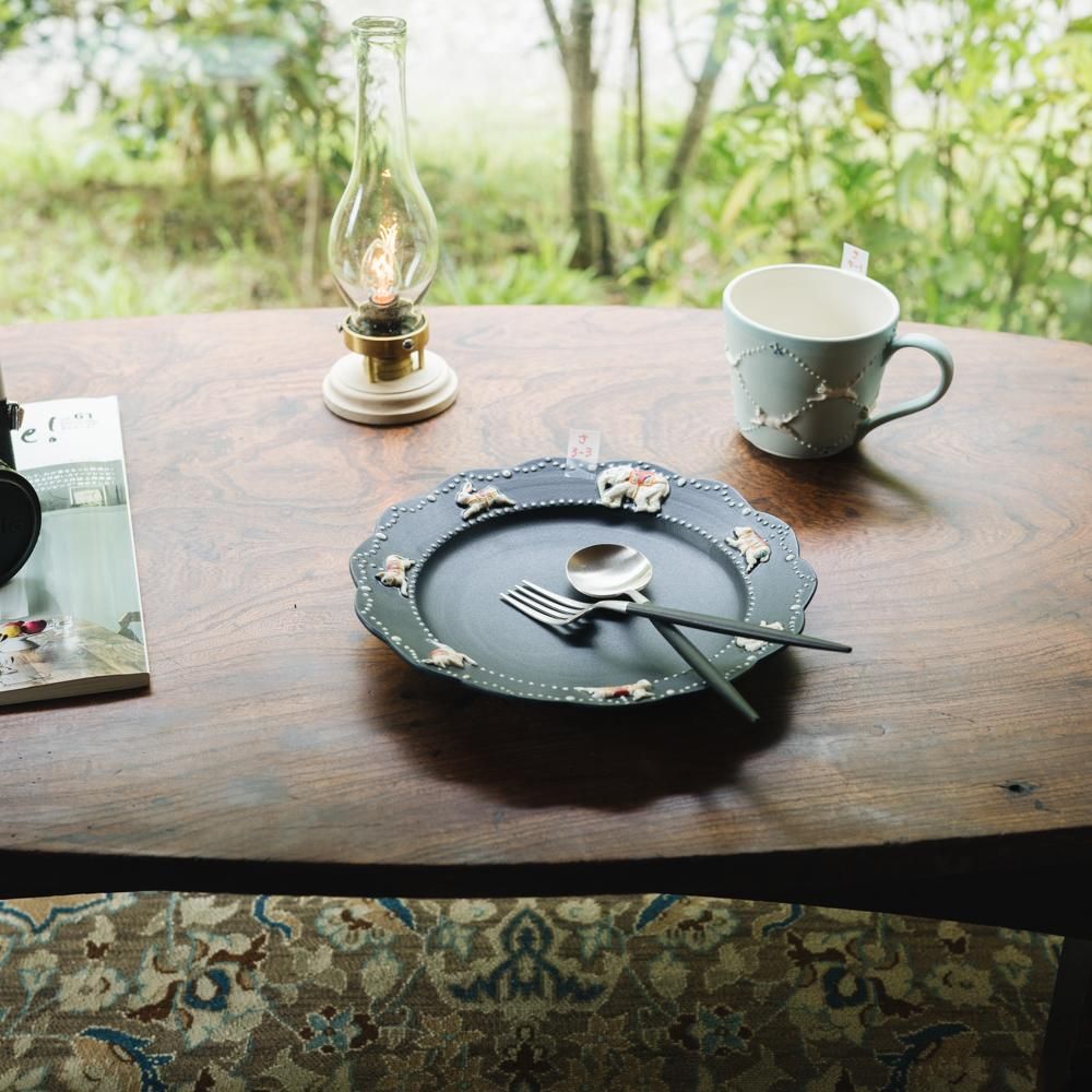 佐々木忍 メリーゴーランド ドラ鉢&プレートセット 作家さんの器と