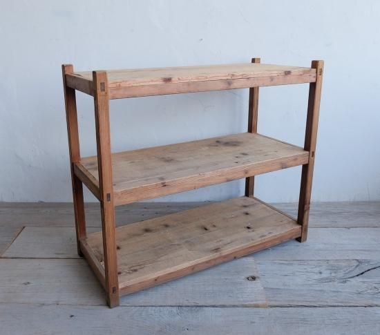 アンティークの三段のオープンラック | ライフスタイルショップICCA