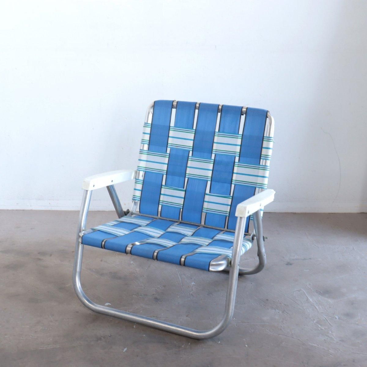ヴィンテージ ローンチェア ビーチチェア 折り畳み フォールディング