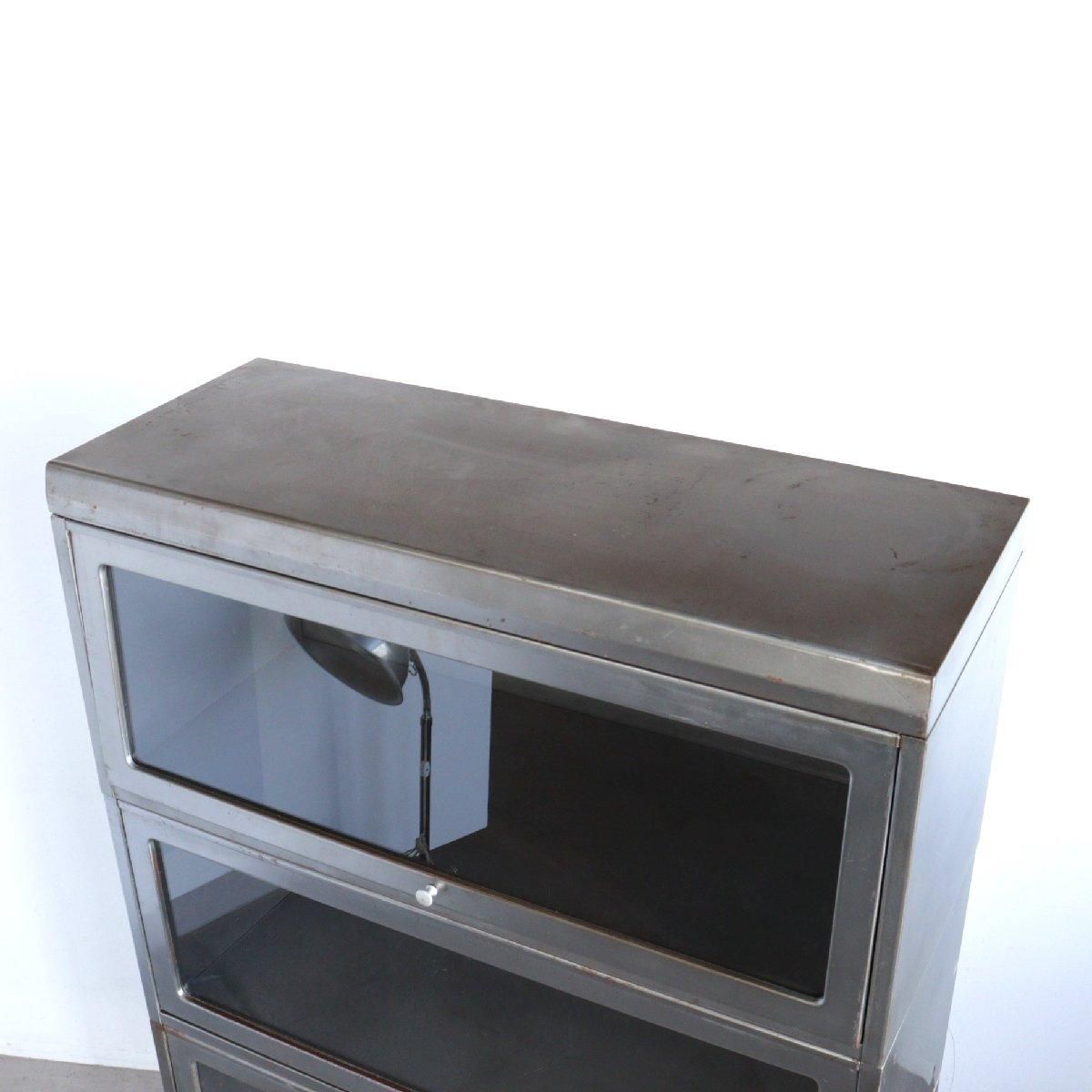 スチールブックシェルフ ブックケース キャビネット インダストリアル