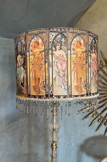 ヴェネチアンガラスフロアスタンドライト【パディントン