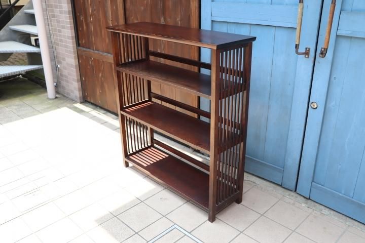 値下げ/北海道民芸家具(HOKUMIN)のカバ無垢材を使用した、117型 書棚