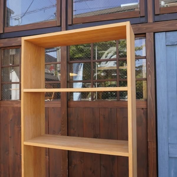 人気の無印良品(MUJI)のオーク材 ワイド・5段 スタッキングシェルフ