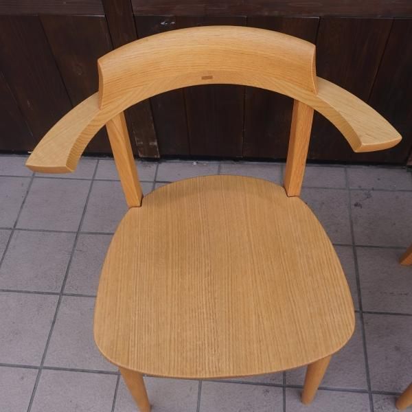 IDC大塚家具 取扱い柏木工のソフィー オーク材 ダイニングチェア2脚
