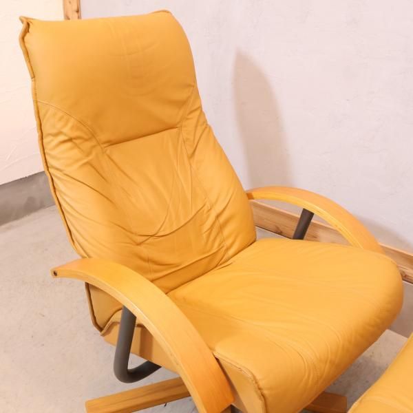 北欧デンマークのメーカーKEBE(ケベ)社の本革を使用したリクライニング