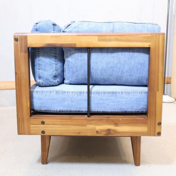 unico(ウニコ)のSWELLA(スウェラ) ベンチアーム/デニム。天然木の