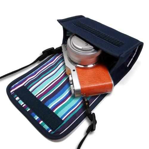 カメラケース ミラーレス LUMIX GF10ケース/GF9ケース（ネイビー