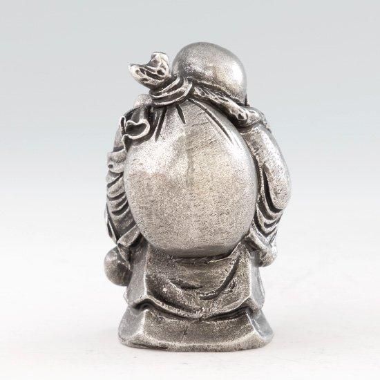 錫 置物 七福神 布袋様 黒漆加工 [No.193-3-1]｜薩摩錫器工芸館