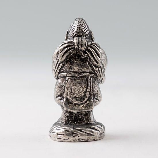 錫 置物 七福神 恵比寿様 黒漆加工 [No.193-1]｜薩摩錫器工芸館