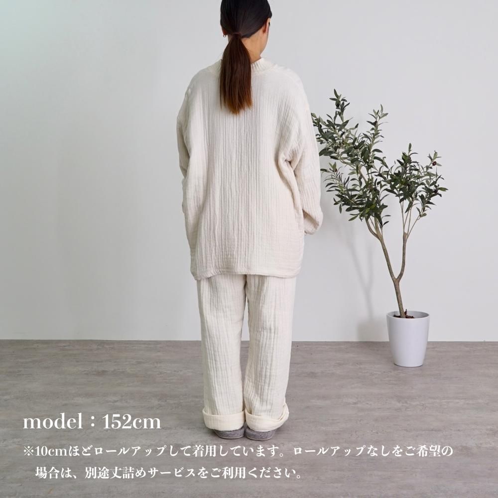 同色セット】もこもこ秋冬ガーゼパジャマセット(布ラッピング付き