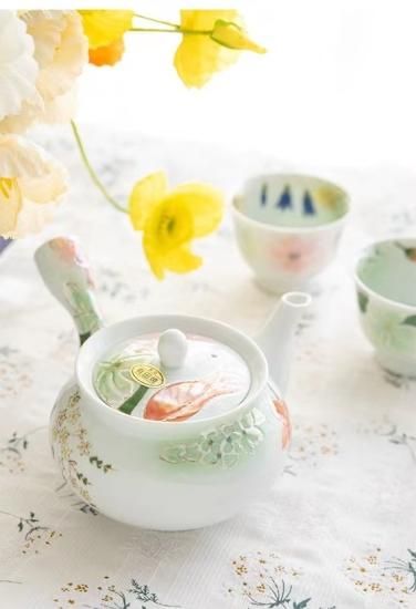 有田焼 ラスター 四季花 急須 - クラフト南風