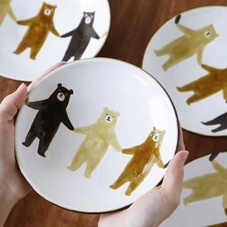 森とクマ大皿[お一人様2点まで] - Craft・Gift ヤッチとムーン