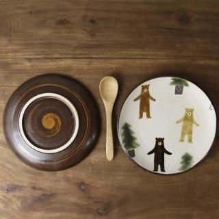 ぼくたちクマ大皿(B)[お一人様2点まで] - Craft・Gift ヤッチとムーン