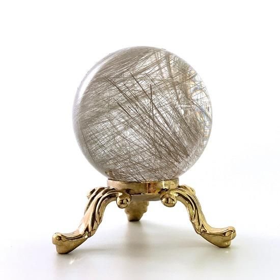 シルバールチルクォーツ丸玉 - 銀針水晶 - 】| - めのうの店川島【公式