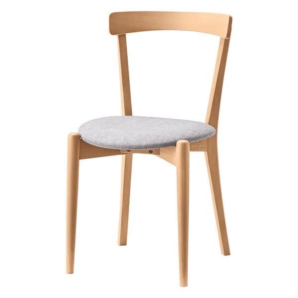 モダン ダイニングチェア/ブナ材布貼ウレタンフォーム DC-122B-F