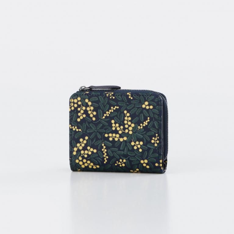 ミモザ模様の印伝 CI-22札入：印傳屋公式オンラインショップ｜INDEN-YA