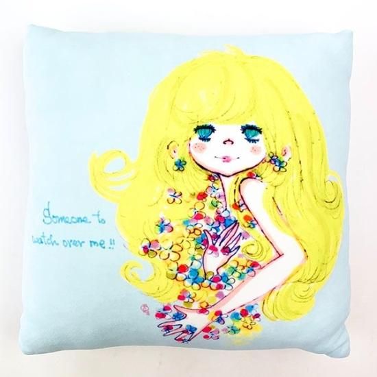 水森亜土 ミニクッション フラワー クッション リラックス インテリア