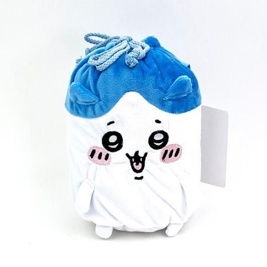 ちいかわ ふわふわハチワレ マスコット巾着付きブランケット