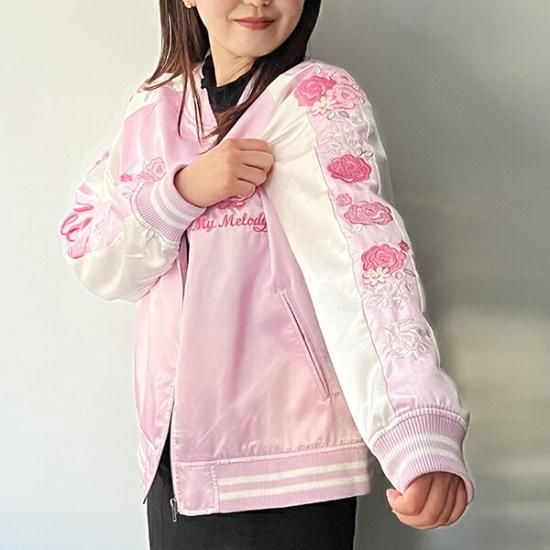 マイメロディ レースピンクローズ スカジャン サンリオ ブルゾン