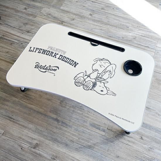 スヌーピー 折り畳みミニテーブル(スヌーピー&ライナス) アウトドア SNOOPY
