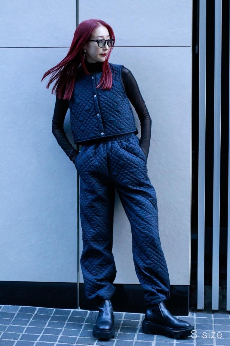 □【Quilted Pants】 Night Blue - Balletwear brand unoa