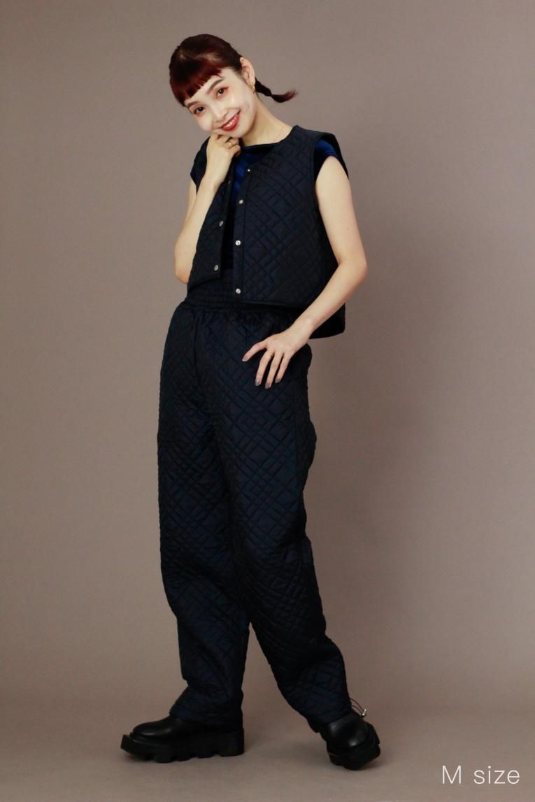 □【Quilted Pants】 Night Blue - Balletwear brand unoa