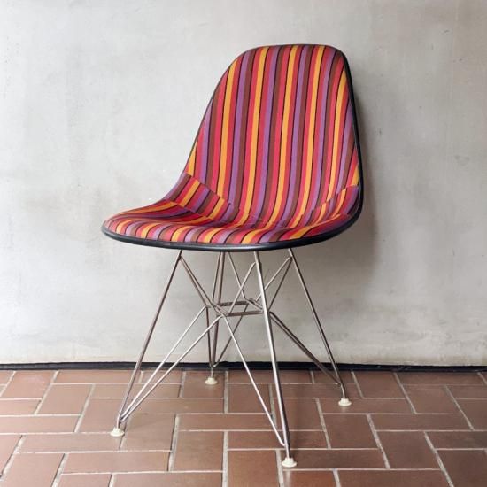 Eames Side Shell / Girard Fabric / Eiffel Base (DSR) - NICK WHITE