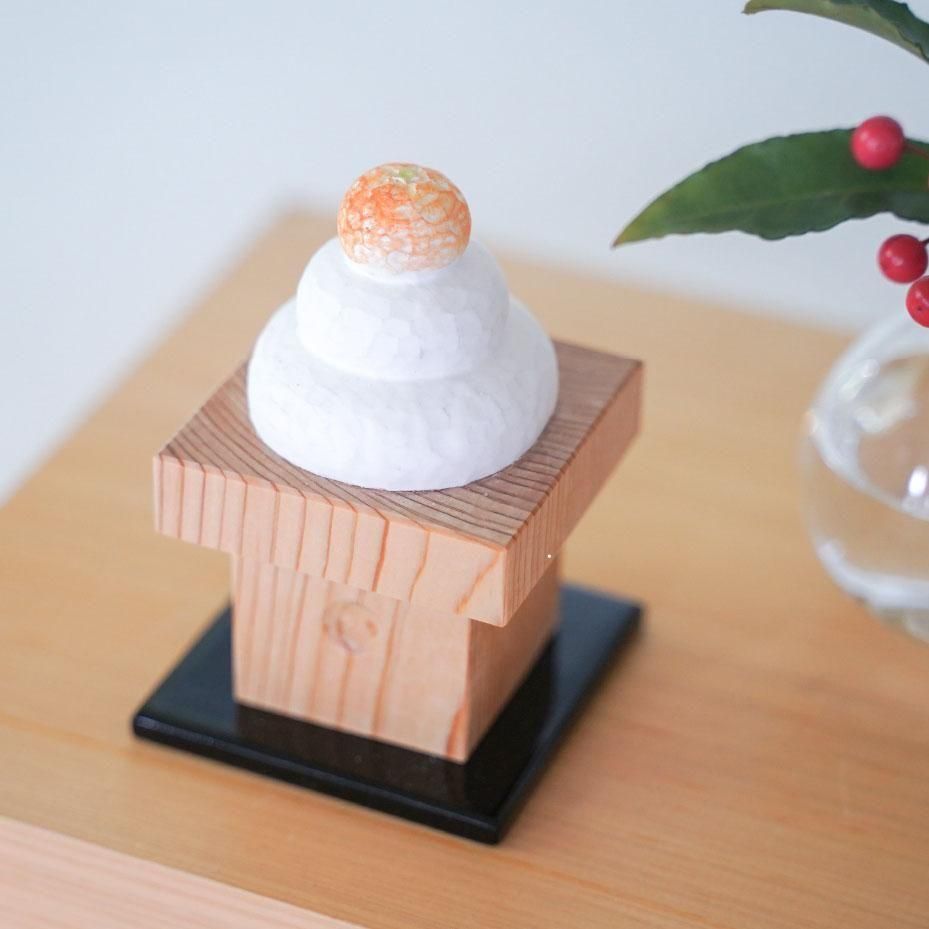 鈴木彫刻所】木彫りの鏡餅（S・Mサイズ） - SAVA!STORE