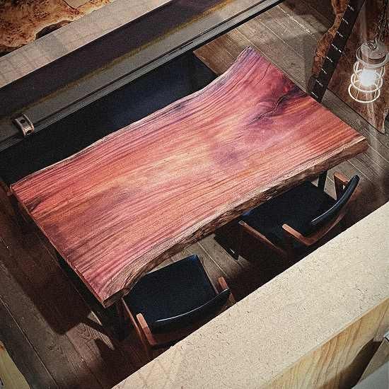 NO1 シンガポールマホガニ一枚板｜一枚板テーブル 通販｜大阪｜一枚板