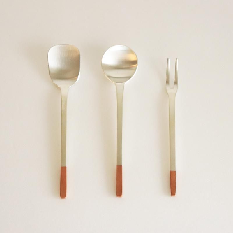工房アイザワ / 純銅銀仕上 カトラリー / ヒメフォーク - 丁寧な暮らし