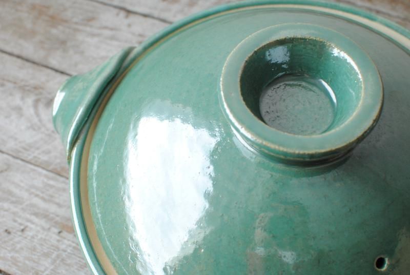 伊賀焼】土鍋 8寸 緑 - 民藝のある暮し「手しごと」