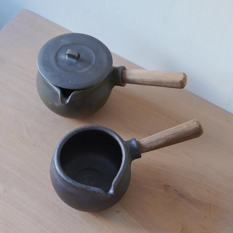 馬場勝文 / 251201 耐熱ふた付きミルクパン （黒） - RHINES