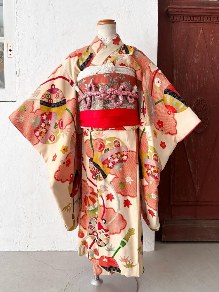 7歳〉アンティーク着物 7-i - 西尾市の七五三撮影｜アンティーク着物