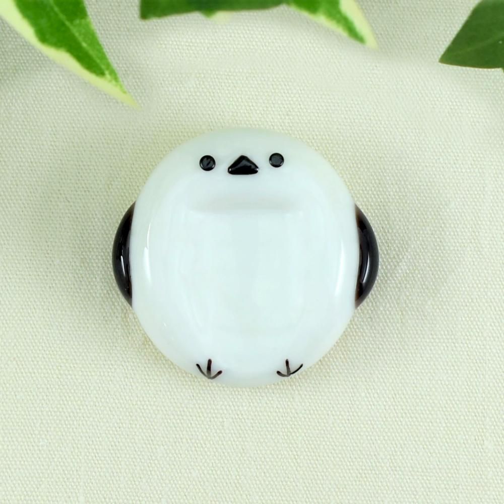 ガラス細工｜シマエナガ箸置き｜フォーカートグラスワークス