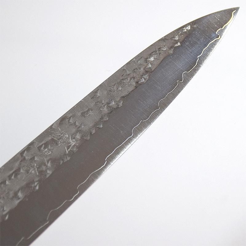 黒崎優 「閃光」 ペティナイフ150mm 粉末ハイス鋼SG2・鎚目打・紫檀