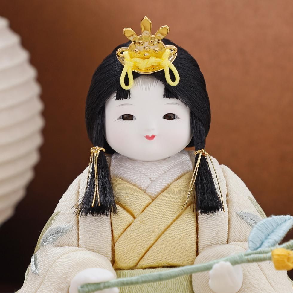 雛人形（ひな人形）「mimoza」｜鈴木晃隆 五人飾り｜コンパクトな木目
